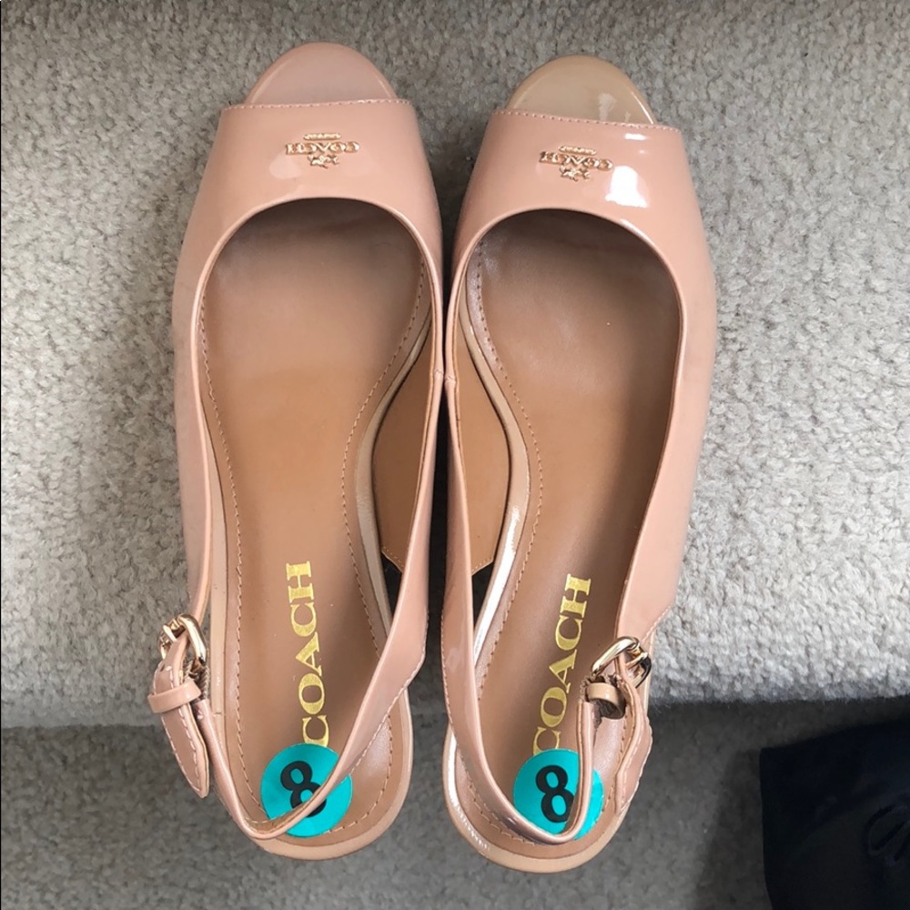 Coach wedge shoes size 8